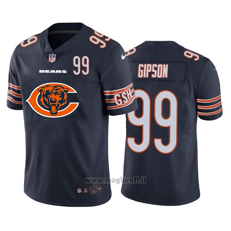 Maglia NFL Limited Chicago Bears Gipson Big Logo Number Blu